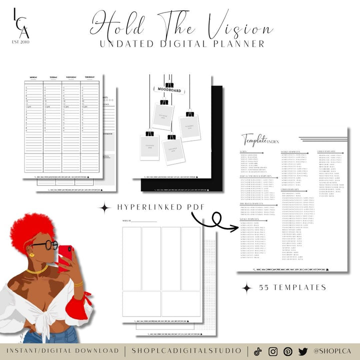 Hold The Vision Undated Digital Planner