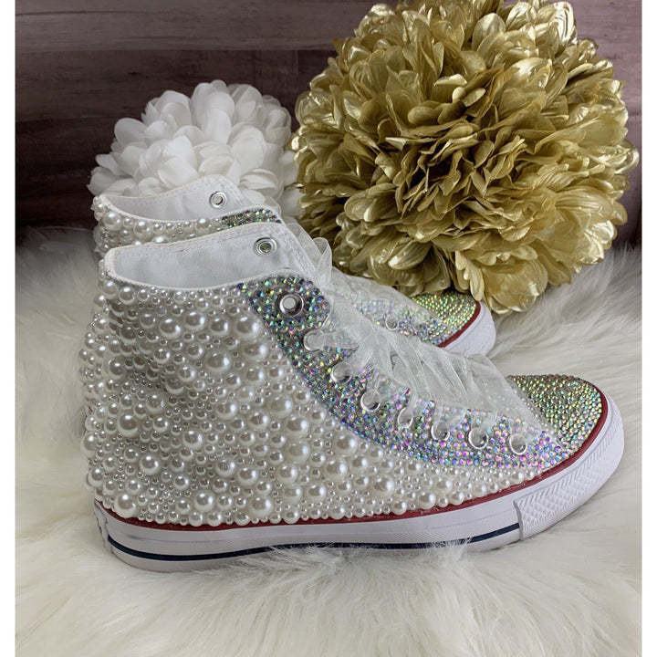 Custom Pearl Hightop Converse